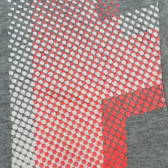 NIKE Shirt Medium 20x27 Heathered-Gray Neon Spellout - Picture 8 of 12